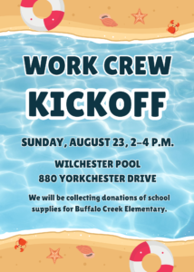 Work Crew Kickoff @ Wilchester Pool